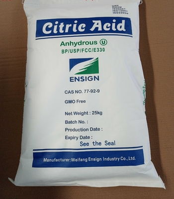 C6H8O7 granulare acido citrico di cristallo bianco, organico acido citrico 12mesh